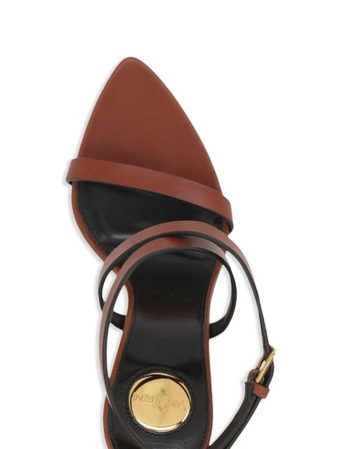 Saint Laurent 110mm May sandals - Brown