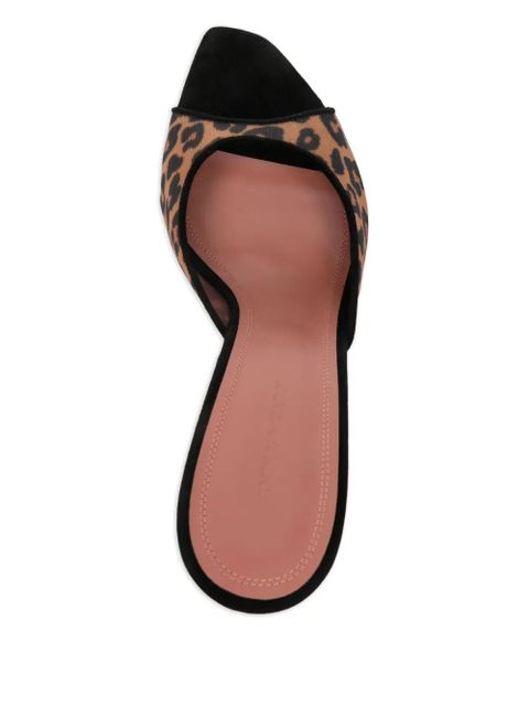 Amina Muaddi 95mm Alexa heeled mules - LEOPARD - zdjęcie produktu nr 2