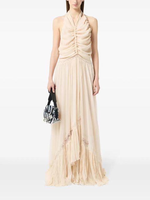Blumarine Georgette maxi dress - Neutrals - zdjęcie produktu nr 2