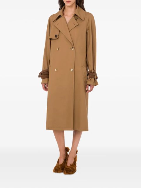 Moschino buttoned-cuff double-breasted coat - Neutrals - zdjęcie produktu nr 2