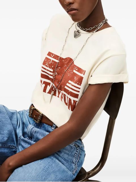 Ba&Sh Reese graphic-print T-shirt - Neutrals