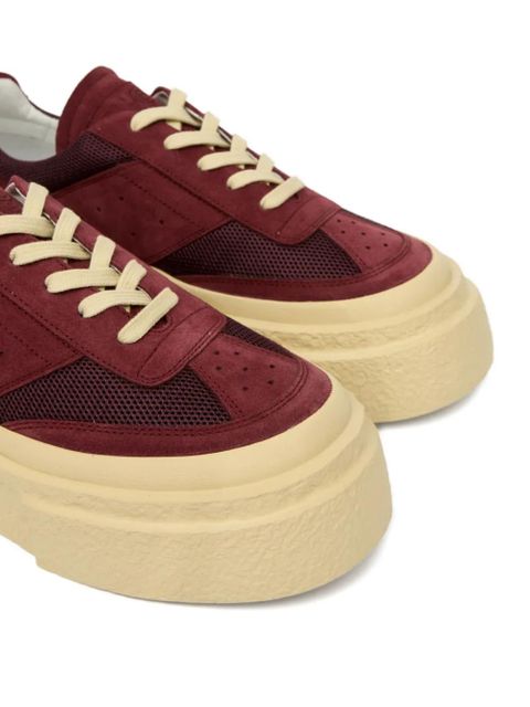 MM6 Maison Margiela suede sneakers - Red
