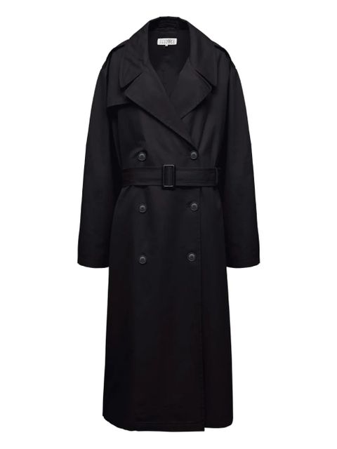 MM6 Maison Margiela cotton raincoat - Black - zdjęcie produktu nr 1