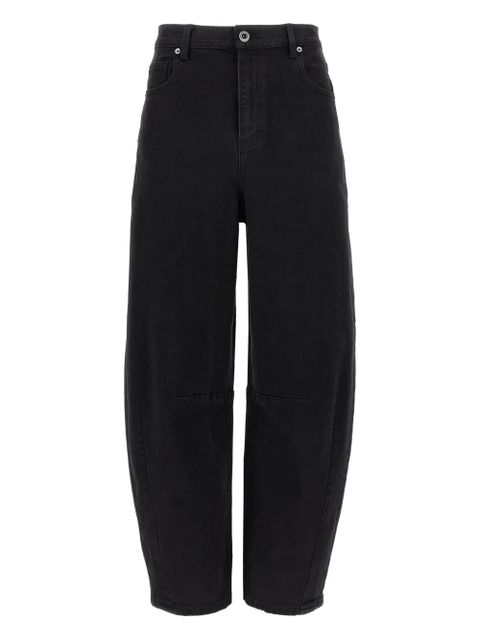 Self-Portrait high-rise wide-leg jeans - Black - zdjęcie produktu nr 1