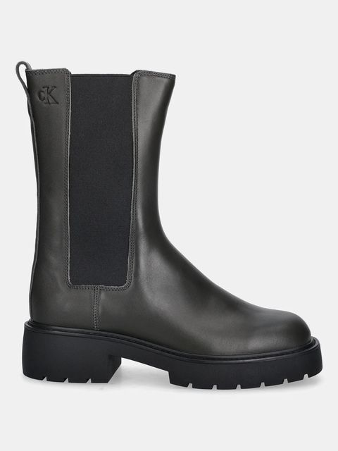 Calvin Klein sztyblety skórzane CHUNKY HIGH CHELSEA - zdjęcie produktu nr 1