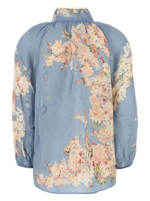 ZIMMERMANN Cascadian Billow blouse - Blue - zdjęcie produktu nr 2