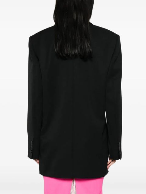The Attico notched-lapels blazer - Black