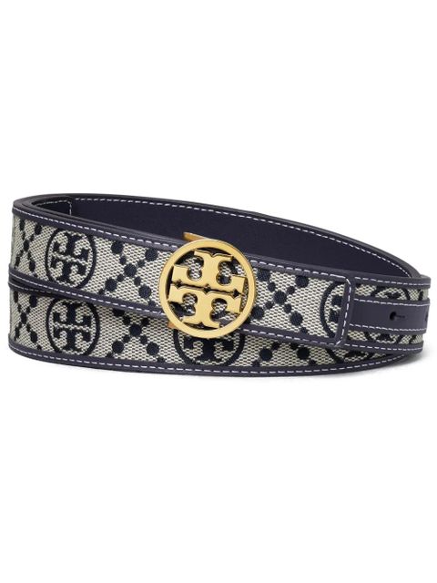 Tory Burch 1" T monogram Miller belt - Blue - zdjęcie produktu nr 1