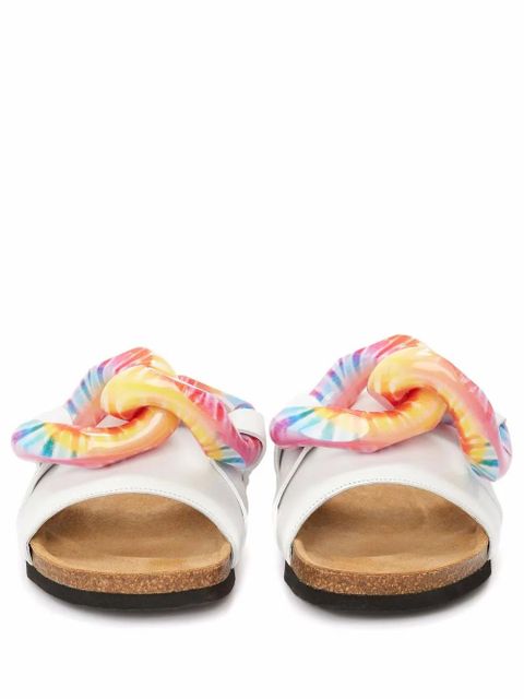 JW Anderson Chain slip-on slides - White