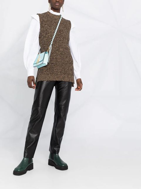 GANNI sleeveless mock neck jumper - Neutrals - zdjęcie produktu nr 2