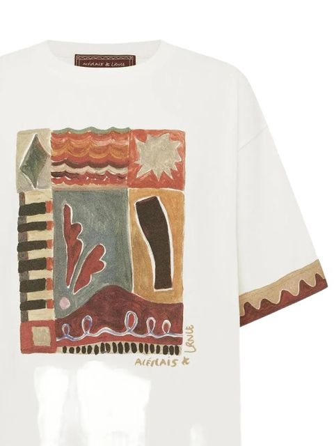 ALEMAIS Michelle printed T-shirt - Neutrals - zdjęcie produktu nr 2