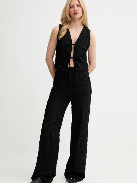 Answear.LAB kamizelka i spodnie damski kolor czarny - zdjęcie produktu nr 1