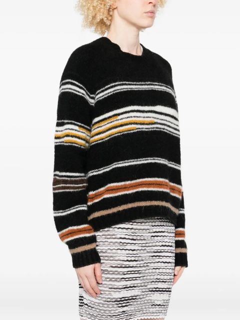 Missoni striped crew-neck sweater - Black - zdjęcie produktu nr 2