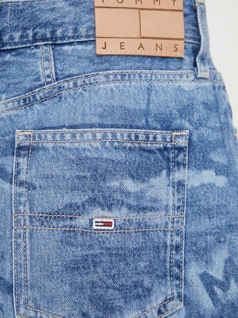 Tommy Jeans spódnica jeansowa kolor niebieski mini prosta DW0DW17671