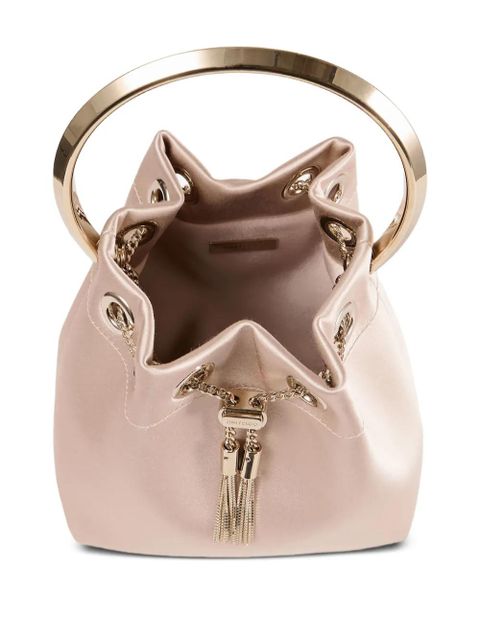 Jimmy Choo Bon Bon circular-handle bucket bag - Pink
