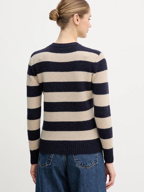 United Colors of Benetton sweter wełniany damski kolor beżowy 103ME107E