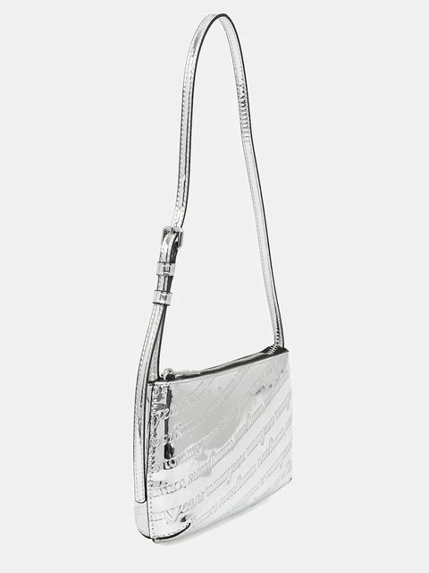 Tommy Jeans torebka kolor srebrny AW0AW18009