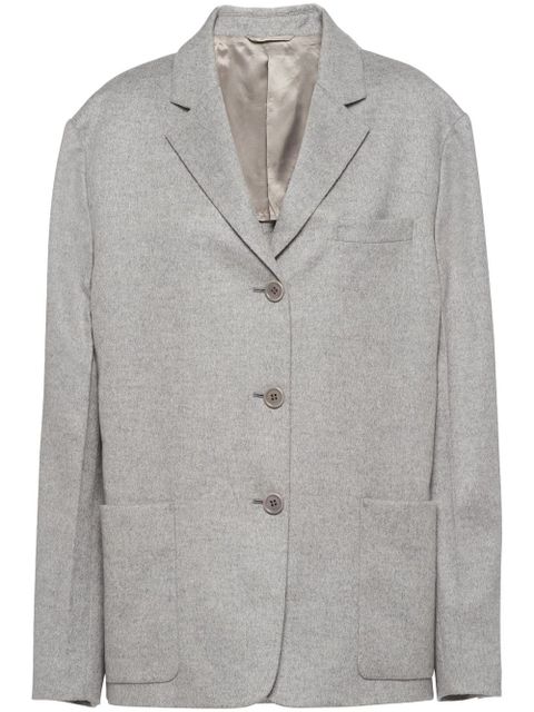 Prada single-breasted cashmere blazer - Grey - zdjęcie produktu nr 1