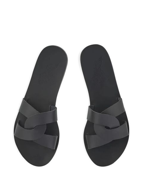 Ancient Greek Sandals Desmos crossover leather sandals - Black