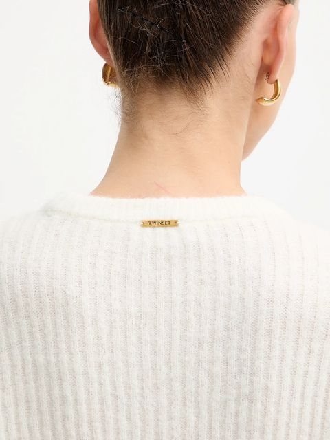 Twinset sweter z dodatkiem wełny