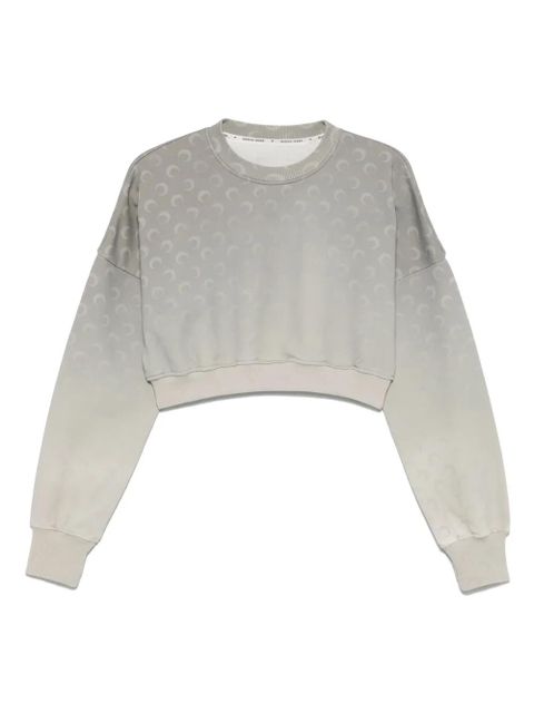 Marine Serre moon fleece cropped sweatshirt - Grey - zdjęcie produktu nr 1