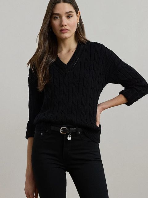 Lauren Ralph Lauren t-shirt damskie kolor czarny lekki 200971374 - zdjęcie produktu nr 1