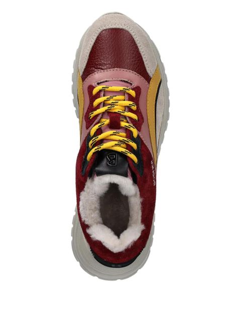 BOGNER Malaga 21 laced panelled low-top sneakers - Red