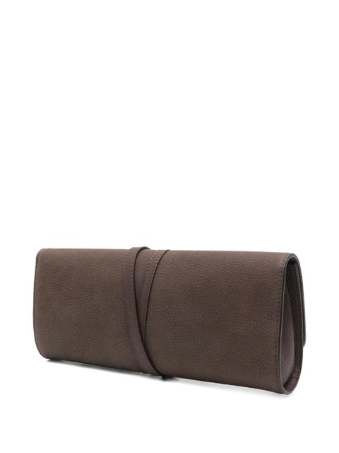 Liffner belted clutch bag - Brown