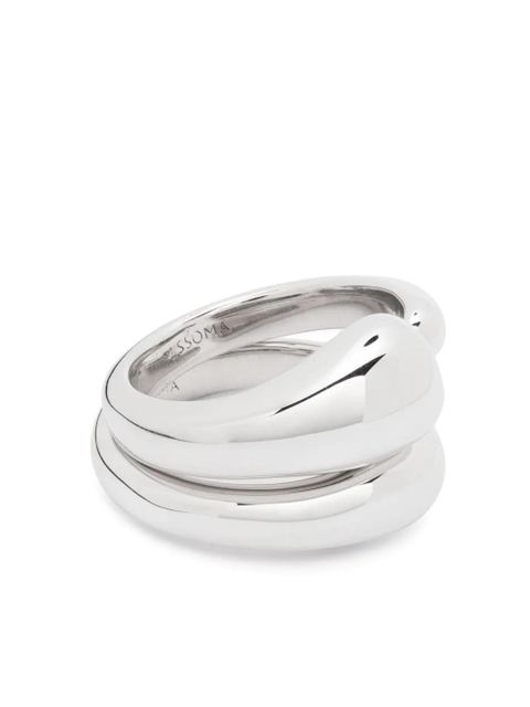 Missoma Organic polished-finish stacking rings - Silver - zdjęcie produktu nr 1