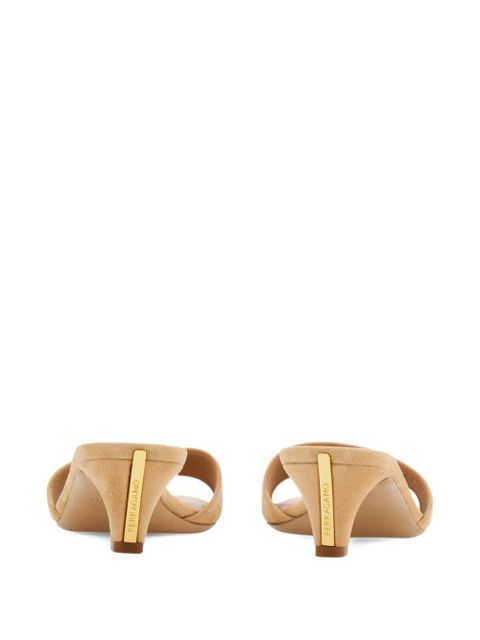 Ferragamo 40mm toe strap heeled sandals - Neutrals