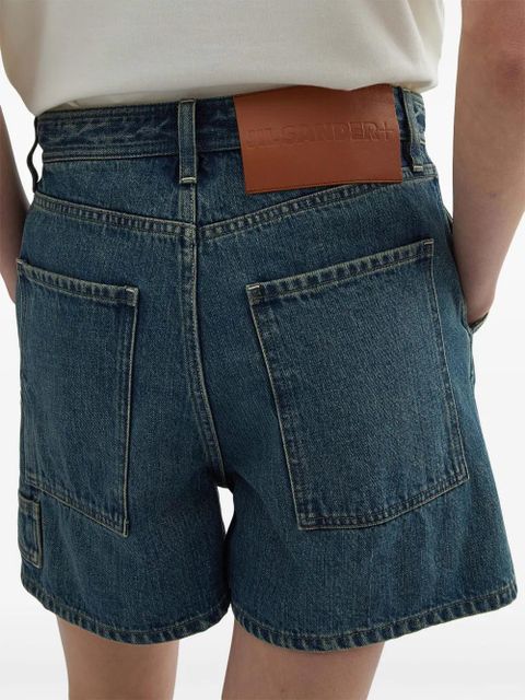 JIL SANDER+ high-rise denim shorts - Blue