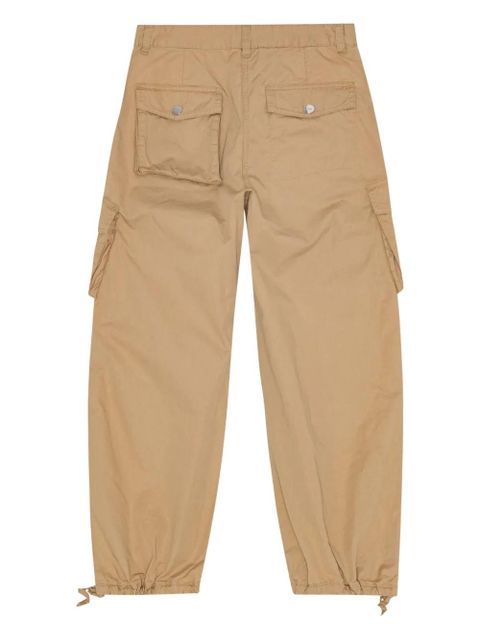 GANNI organic-cotton cargo trousers - Neutrals