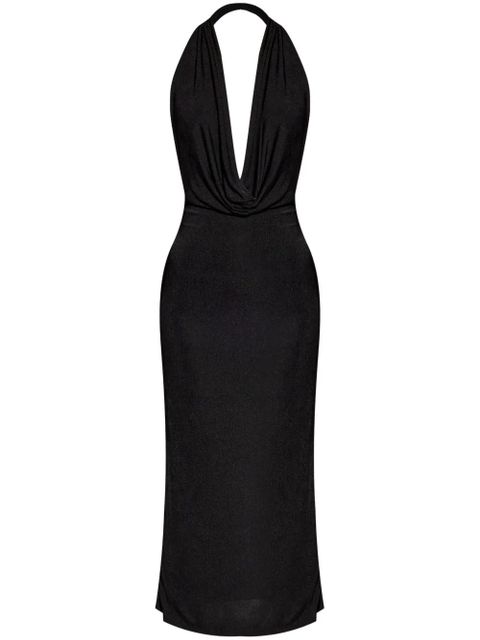 MISBHV cowl-neck midi dress - Black - zdjęcie produktu nr 1