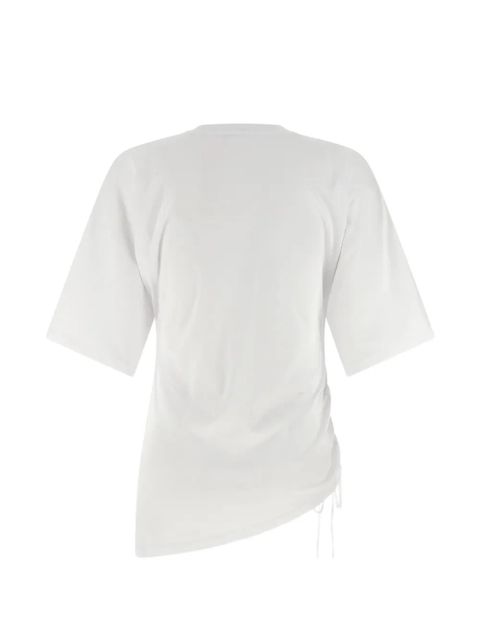 Balmain drawstring print-detail T-shirt - White - zdjęcie produktu nr 2