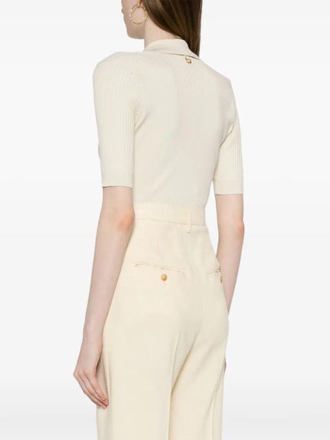 Jacquemus Le Body Yauco polo bodysuit - Neutrals