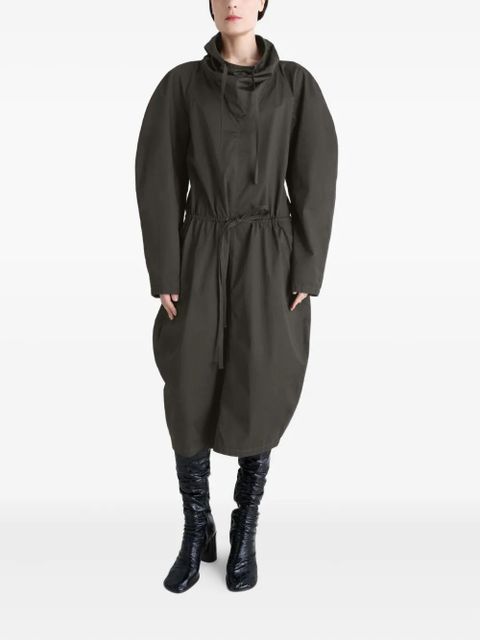 LEMAIRE Vareuse raglan-sleeve drawstring midi dress - Brown - zdjęcie produktu nr 2