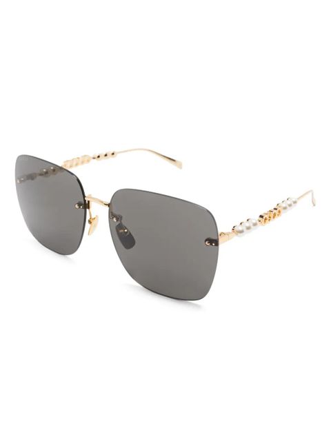 Gucci Eyewear square-frame sunglasses - Gold - zdjęcie produktu nr 2