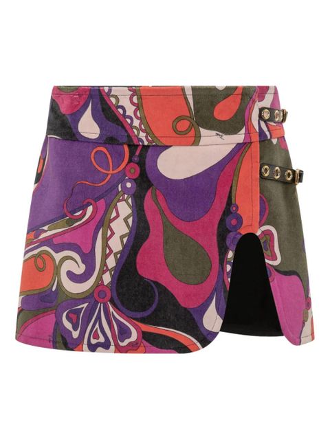 PUCCI buckle mini skirt - Purple