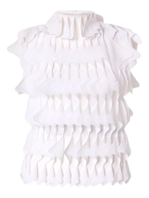 Missoni ruffle-layered sleeveless blouse - White - zdjęcie produktu nr 1