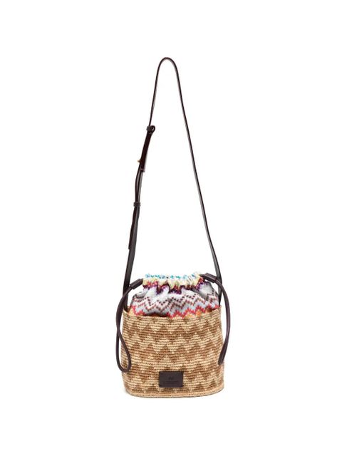 Missoni small zig-zag bucket bag - Neutrals - zdjęcie produktu nr 1