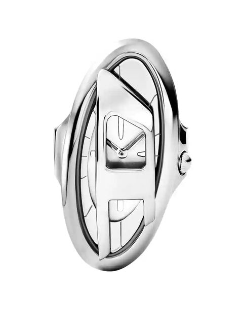 Diesel zegarek D-Era Watch Ring damski kolor srebrny DZ5623