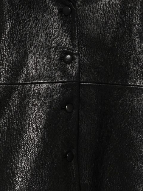 Róhe buttoned panelled coat - Black