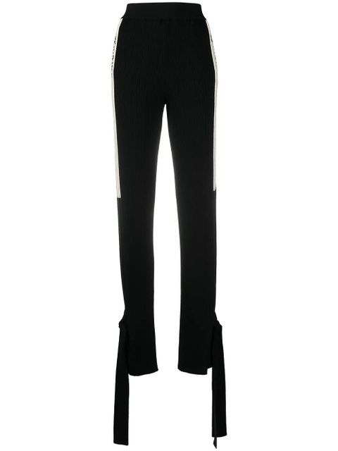 Off-White side stripe-detail track pants - Black - zdjęcie produktu nr 1