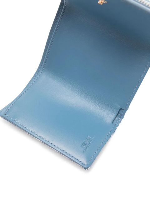 FENDI micro trifold jacquard wallet - Blue