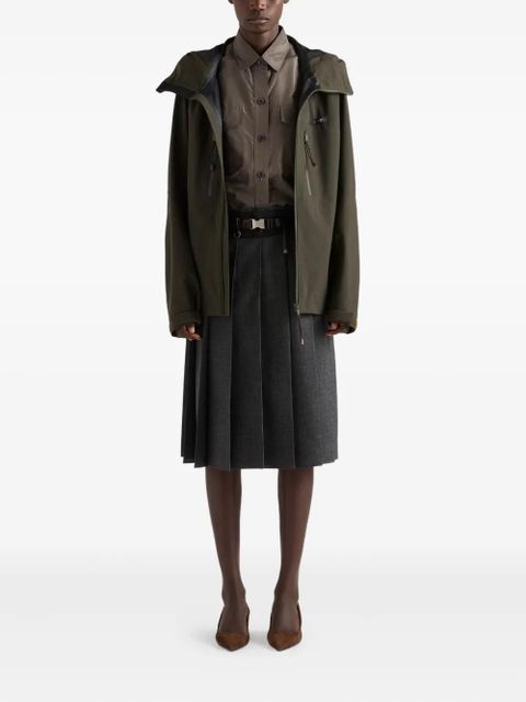 Prada pleated midi skirt - Grey - zdjęcie produktu nr 2