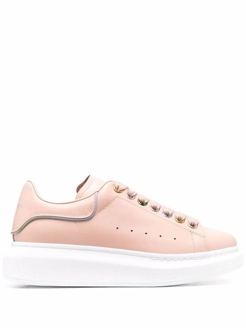 Alexander McQueen leather lace-up trainers - Pink - zdjęcie produktu nr 1