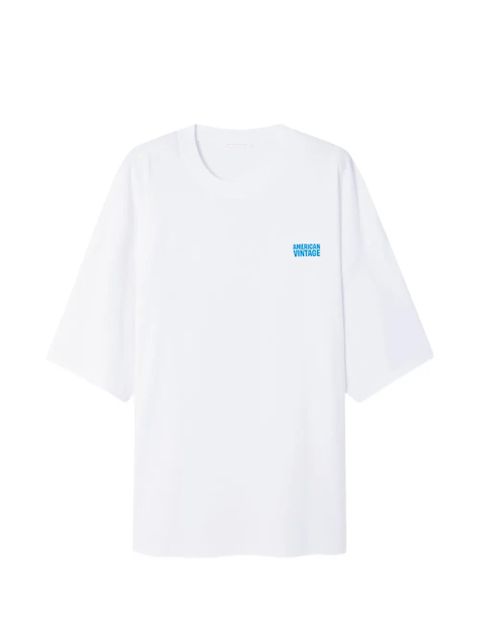 American Vintage Gixy logo-detail T-shirt - White - zdjęcie produktu nr 1