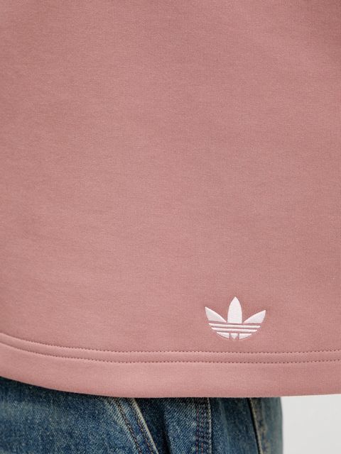 adidas Originals bluza 3-Stripes damska kolor pomarańczowy z kapturem z aplikacją JW3601