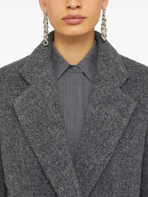 Jil Sander notched-lapel tailored coat - Grey - zdjęcie produktu nr 2