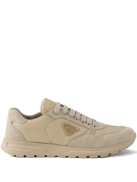 Prada Prax 2.0 logo suede sneakers - Neutrals - zdjęcie produktu nr 1